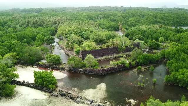 The world heritage site. Nan Madol in Pohnpei, Micronesia.