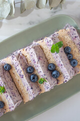 blueberry ice cream parfait, 