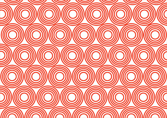 vector abstract fish scale pattern background fabric in red Japanese style