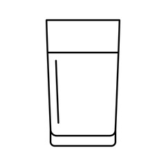water beverage drink line icon vector illustration