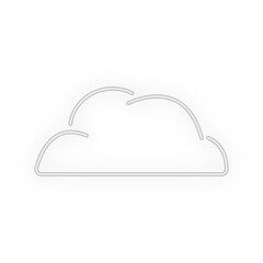cloud neon signboard icon
