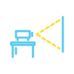 projector neon icon