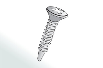 Screw nut set drawing, Nuts, Bolts Screws Collection, Isometric View, Technical Illustration, Cotter Pin, Machine Screws, Angle, 3D, Hex Head, Phillips, Flathead, Exploded Diagram, Engineerin, Vector