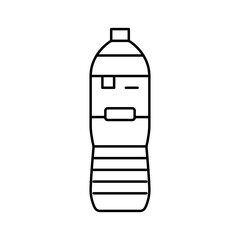 bottled water drink line icon vector illustration