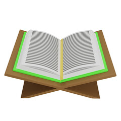 quran 3d icon illustration