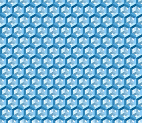 Backgroung seamless Geomatric Pattern in blue