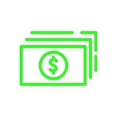 cash neon icon