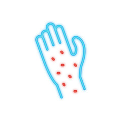 allergy neon icon