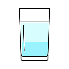 water beverage drink color icon vector illustration