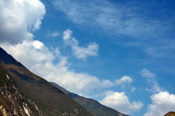 Fototapeta premium clouds over the mountains