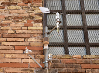 Weather station for weather detection and wind. Ravenna, Italy.