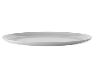 Set of white plate isolated on alpha background 3D Render
