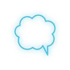 speech bubble neon