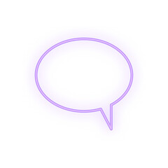 Fototapeta premium speech bubble neon
