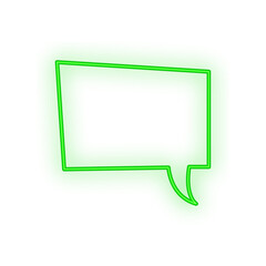 speech bubble neon