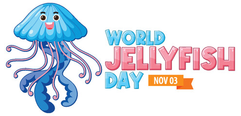 World Jellyfish Day Banner Design