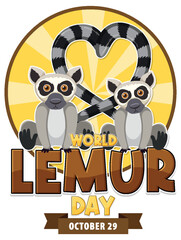 World Lemur Day Poster Design