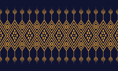 Geometric ethnic flower pattern for background,fabric,wrapping,clothing,wallpaper,Batik,carpet,embroidery style.