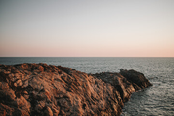 Atardecer en la costa 