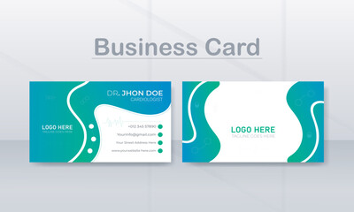 Business card for Medical healthcare or visiting card design for Dental Clinic.