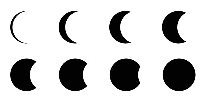 Moon phases astronomy cycle