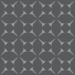 geometric floral seamless pattern