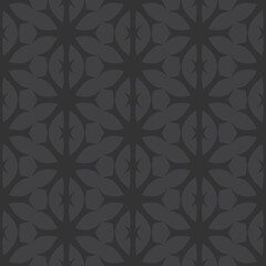 gothic floral ornamental seamless pattern