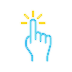 Obraz premium single tap neon icon