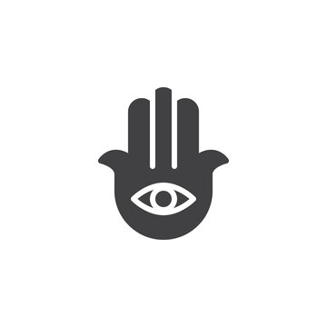 Hamsa Hand vector icon