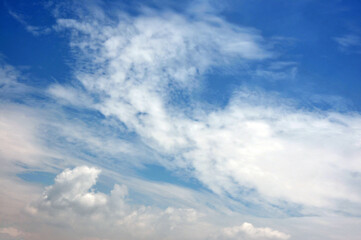 blue sky with clouds