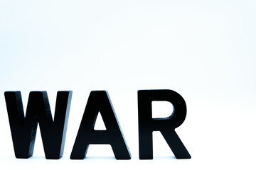 WARの文字とコピースペース