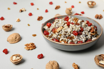 Concept of Orthodox Christmas food, Kutya dish