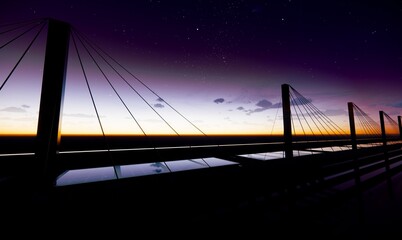 bridge at night