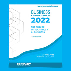 blue business template