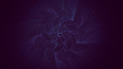 3D rendering abstract colorful fractal light background