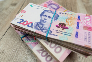 packs of 200 hryvnias