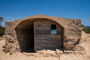 old boathouse, Racó de s'Estalella, s Estanyol de Migjorn, Llucmajor, Majorca, Spain