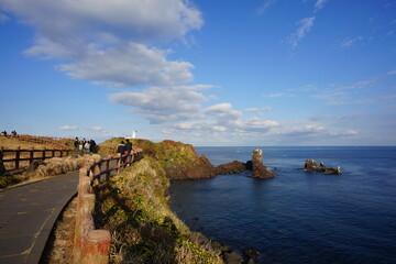 Obraz premium fascinating view with seaside walkway