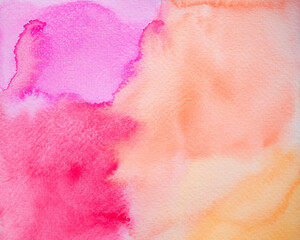 Fototapeta premium Abstract Hand painted Watercolor Colorful wet on white paper. texture for creative wallpaper or design art work. Background for add text message. Pastel colors