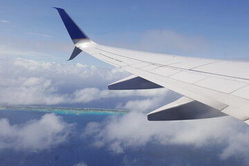 Majuro atoll and Majuro town in Marshall islands