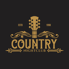 Country Music Night Club Logo Design