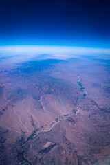 Aerial view of Wikipie with horizon