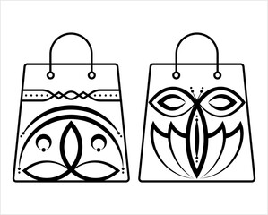 Shopping Bag Icon Monoline M_2208003