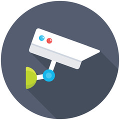 Cctv Flat Colored Icon
