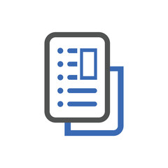 blog, article icons Vector illustration. Blogging icon symbol for SEO, Website and mobile apps.
