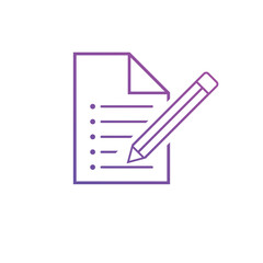 Copyrighting line icons Vector illustration. Copywriting icons for SEO and website gradient color