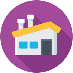 Factory Vector Icon