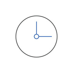 Clock icon Vector illustration. Campaign deadline, time management icon for SEO, Website and mobile apps