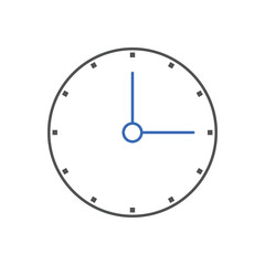 Clock line icon Vector illustration. Campaign deadline, time management icon for SEO, Website and mobile apps