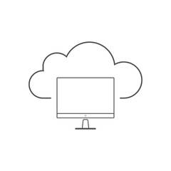 Cloud computing icon Vector illustration. Cloud computing symbol for SEO, Website and mobile apps
